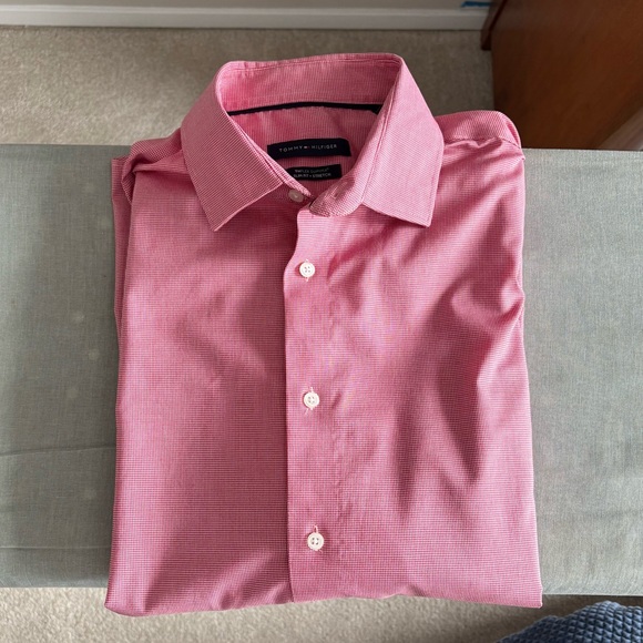 Tommy Hilfiger Other - Tommy Hilfiger Slim Fit Flex Supima Dress Shirt